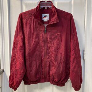 Vintage Nike Full Zip Lined Vented Nylon Jacket Size Medium